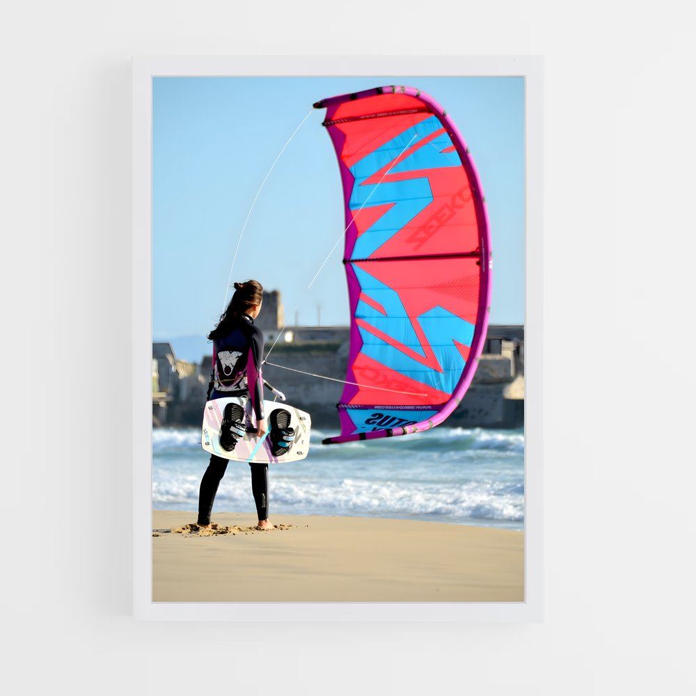 Poster Kitesurfing Évasion (vue 3)